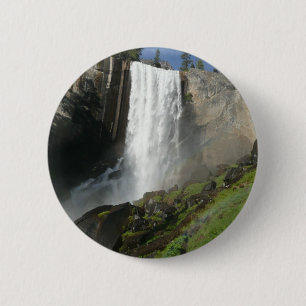 Vernal Falls I in Yosemite National Park 6 Cm Round Badge