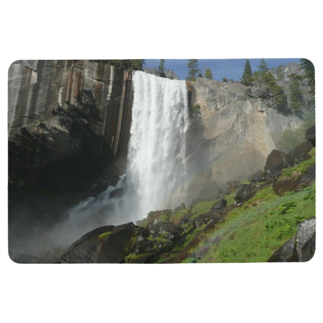 Vernal Falls I in Yosemite National Park Floor Mat (Front)