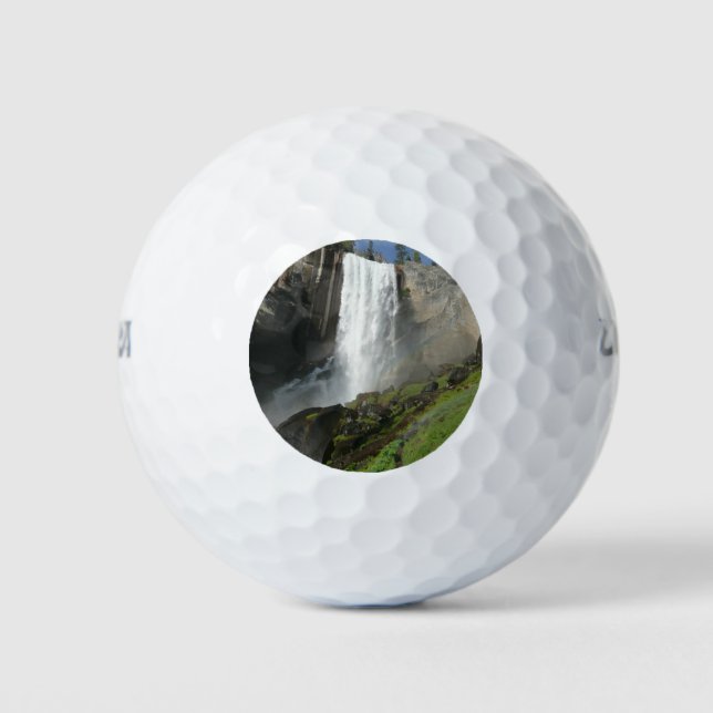 Vernal Falls I in Yosemite National Park Golf Balls (Front)