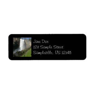 Vernal Falls I in Yosemite National Park Return Address Label