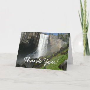 Vernal Falls I in Yosemite National Park Thank You Card