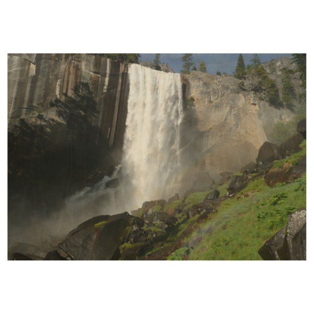 Vernal Falls I in Yosemite National Park Wood Poster (Front)