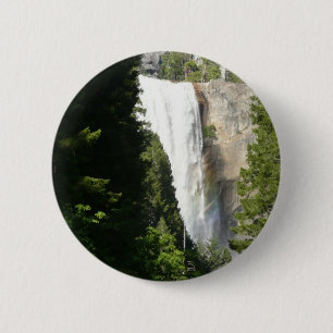 Vernal Falls II in Yosemite National Park 6 Cm Round Badge