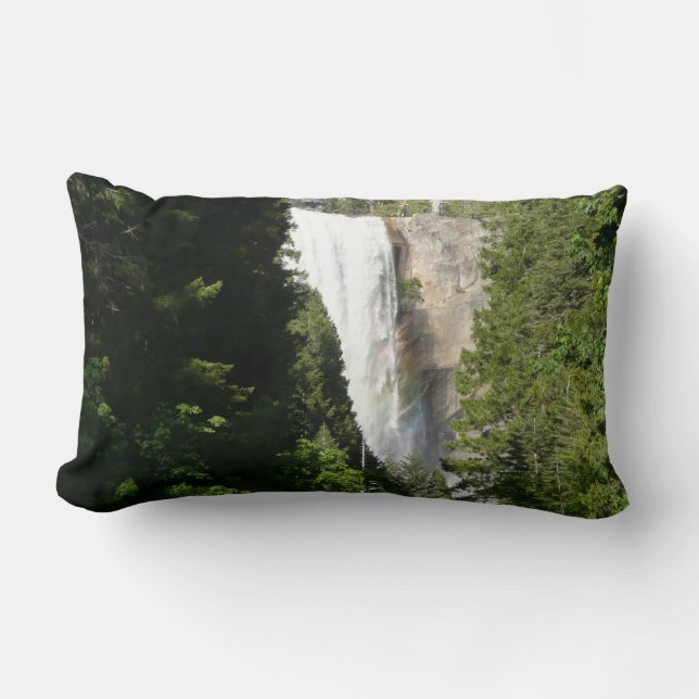 Vernal Falls II in Yosemite National Park Lumbar Cushion (Front)