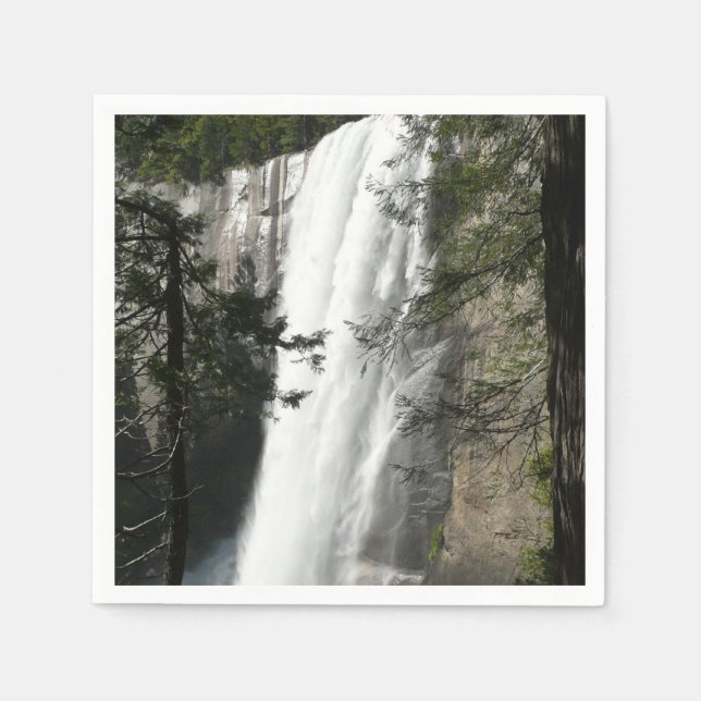 Vernal Falls III at Yosemite National Park Napkin (Front)