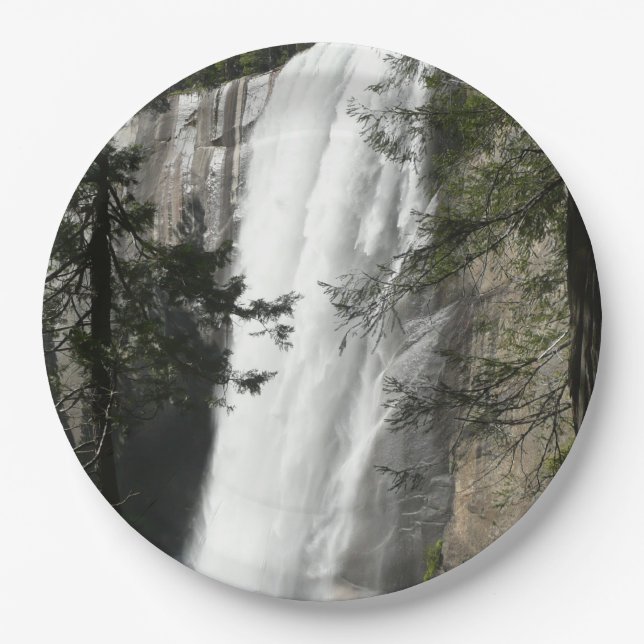 Vernal Falls III at Yosemite National Park Paper Plate (Front)