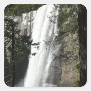 Vernal Falls III at Yosemite National Park Square Sticker