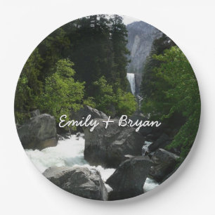 Vernal Falls in the Distance at Yosemite Paper Plate