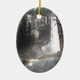 Vernal Falls Rainbow -Yosemite Ceramic Tree Decoration