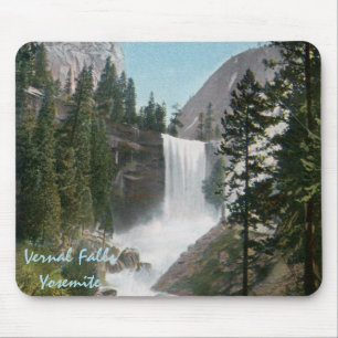 Vernal Falls Vintage Yosemite Mousepad