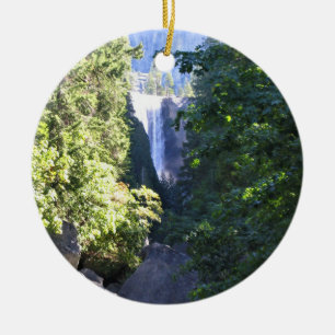 Vernal Falls, Yosemite National Park, CA Ceramic Ornament