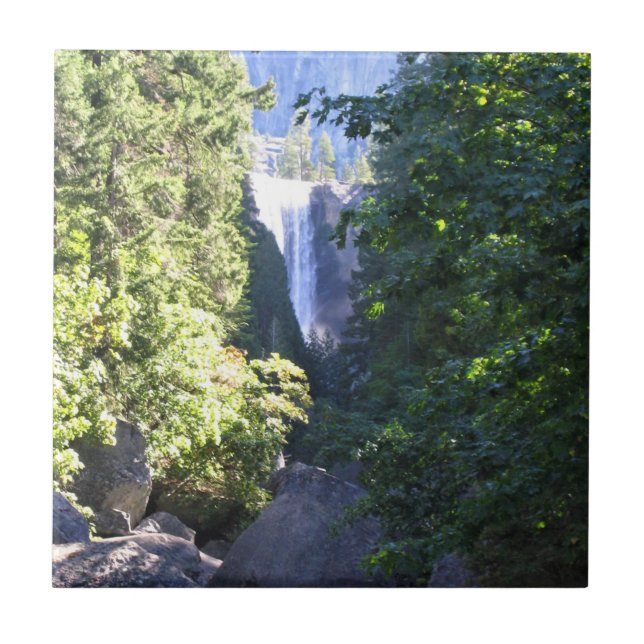 Vernal Falls, Yosemite National Park, CA Ceramic Tile (Front)