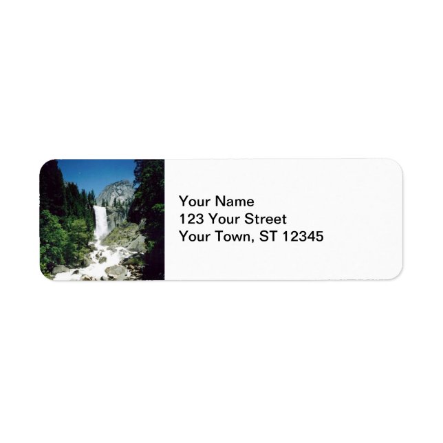 Vernal Falls- Yosemite Return Address Label (Front)