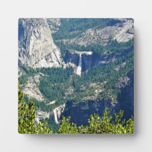 Vernal & Nevada Falls from Glacier Point, CA Plaque