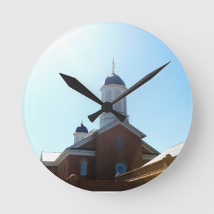 vernal utah lds mormon temple round clock