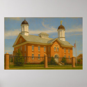 Vernal Utah Temple Painting™ LDS Wall Art Poster