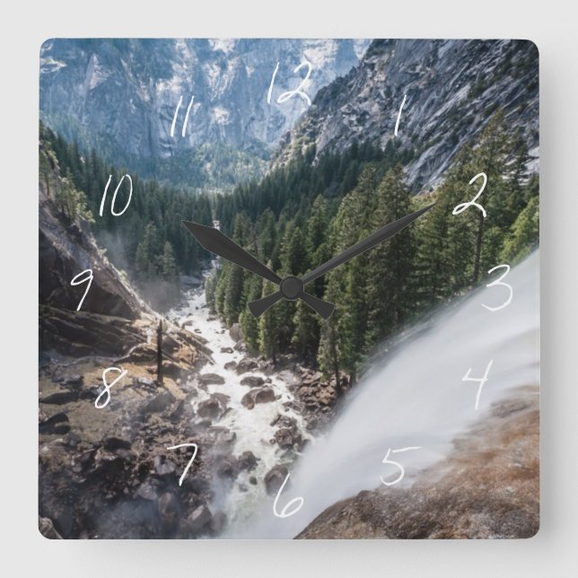 Vernall Fall and Mist Trail Square Wall Clock (Front)