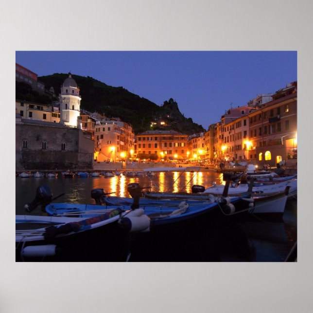 Vernazza at Night Poster (Front)