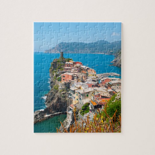 1000-Piece Wooden Jigsaw Puzzle: Vernazza Cinque Terre Italy - Beautiful Travel Souvenir & Wall Art