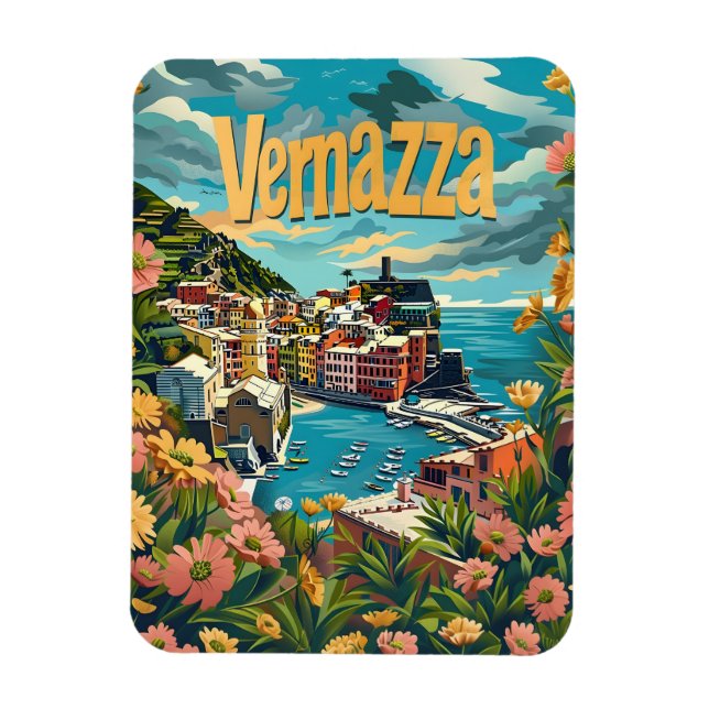 Vernazza Cinque Terre Italy Magnet (Vertical)