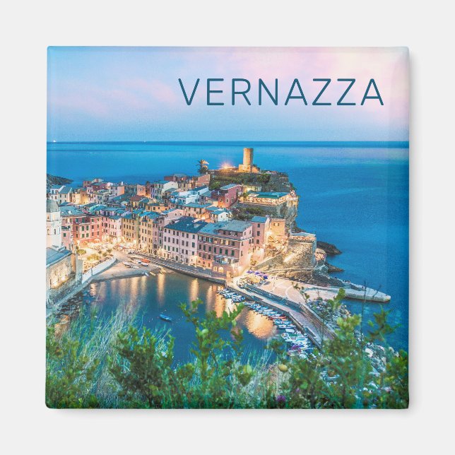 Vernazza Cinque Terre La Spezia Italy Panorama Magnet (Front)