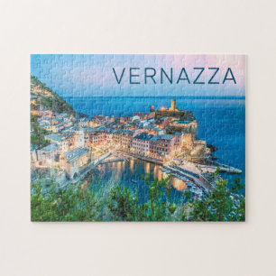 Vernazza Cinque Terre La Spezia Retro Italy Jigsaw Puzzle