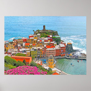 VERNAZZA  - Cinque Terre - panorama - Liguria - Poster