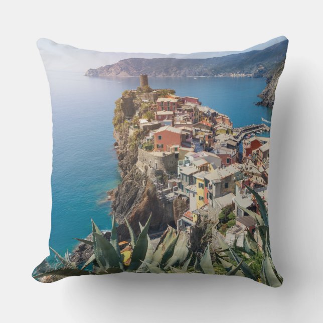 Vernazza town in the Cinque Terre Cushion (Front)