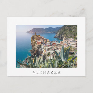 Vernazza town in the Cinque Terre Postcard