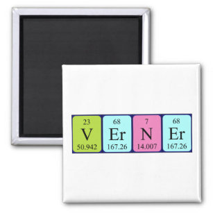Verner periodic table name magnet