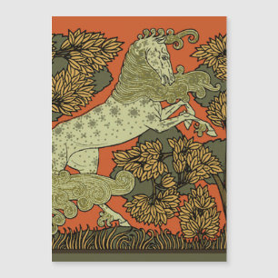 Verneuil Art Nouveau Horse: Vintage Equestrian