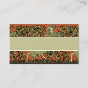 Verneuil Art Nouveau Horse: Vintage Equestrian Business Card