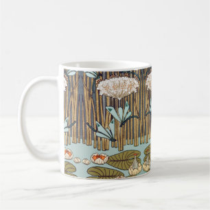 Verneuil Dragonfly Water Lily Art Nouveau: Vintage Coffee Mug