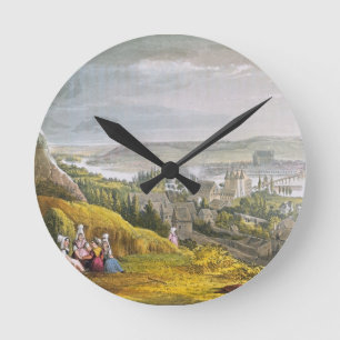 Vernon, from 'Views on the Seine', engraved by Tho Round Clock