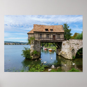 Vernon Old mill (vieux moulin) - Normandy, France Poster