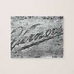 Vernors Wall Ann Arbor Michigan Vintage Brick Wall Jigsaw Puzzle