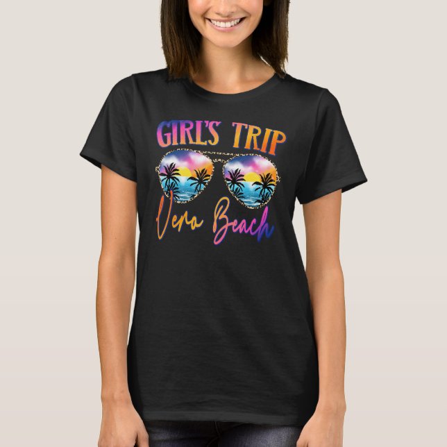 Vero Beach 2022 Florida Girls Trip Sunglasses Summ T-Shirt (Front)