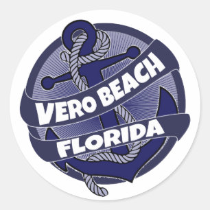 Vero Beach Florida anchor stickers
