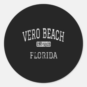 Vero Beach Florida Fl Vintage  Classic Round Sticker