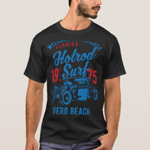 Vero Beach Florida Retro Hotrod Surf 1 T-Shirt