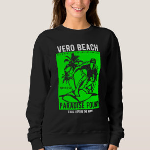 Vero Beach Florida Retro Style Souvenir 1 Sweatshirt