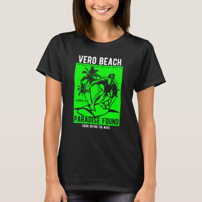 Vero Beach Florida Retro Style Souvenir  1 T-Shirt (Front)