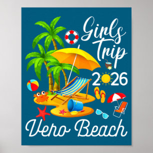 Vero beach florida summer tropical girls trip 2026 poster