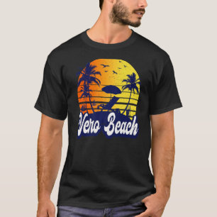 Vero Beach Florida Sunset Beach Retro Premium T-Shirt
