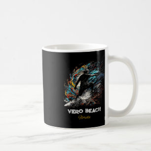 Vero Beach Florida Surfing Surfboard Coffee Mug