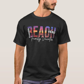 Vero Beach Palm Trees Beach Florida Vacation Famil T-Shirt