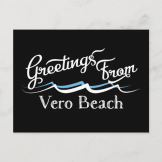 Vero Beach Water Waves Postcard