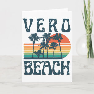 Vero Florida Beach Summer Vacation Vintage Card