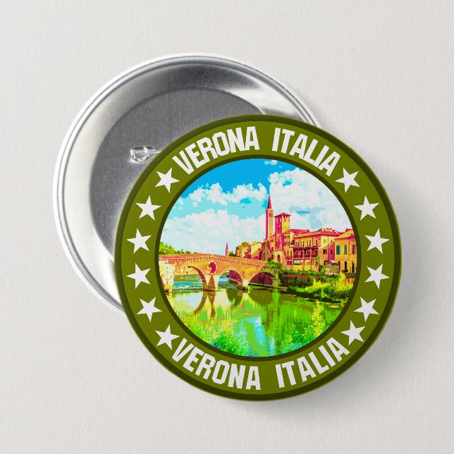Verona                                             7.5 cm round badge (Front & Back)