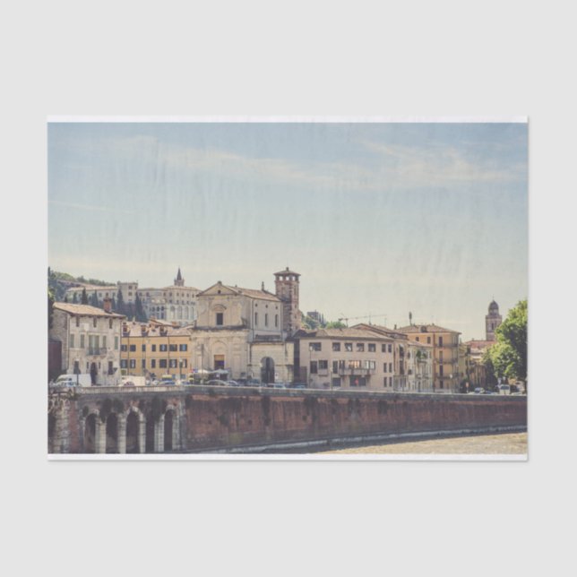 Verona architecture, Italy Tissue Paper (Front)